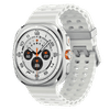 SAMSUNG Galaxy Watch Ultra Wi-Fi+4G SIM Wear OS Smartwatch (37.3mm Super AMOLED Display, 3nm Processor, Dual-Frequency GPS, White Strap)