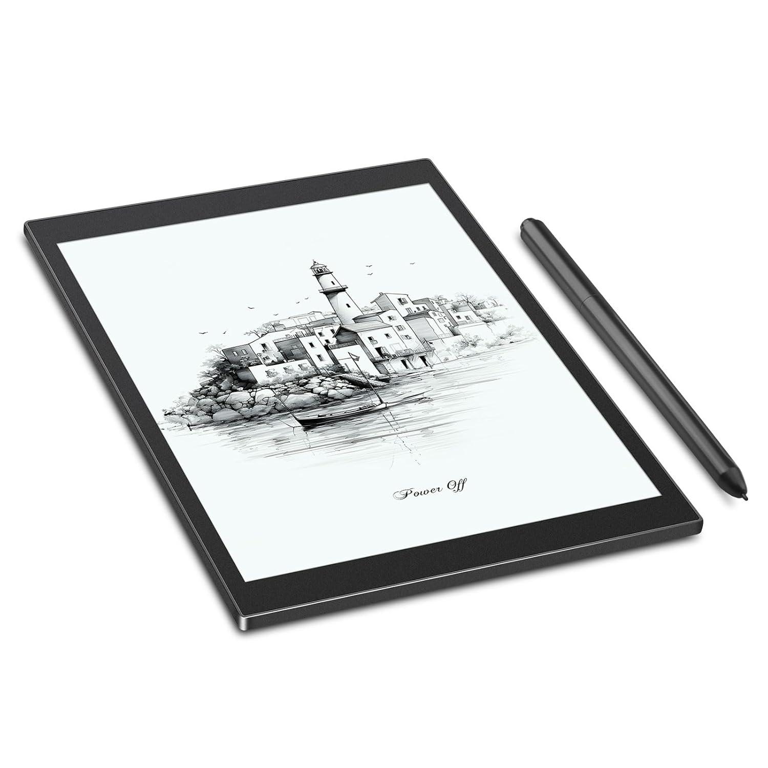 Kloudnote S 10.1" E-Ink Notepad, ePaper Tablet for Note Taking and eBook Reading, 200dpi Notebook eReader Device with Stylus, Android OS - Black