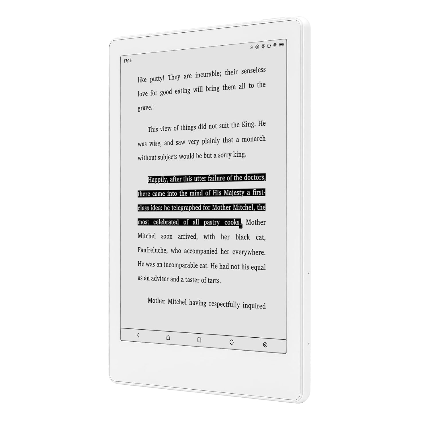 Meebook M8 | 7.8" eReader | HD 300PPI Eink Screen | Octa-core 2.2Ghz | 4+64G | 1TB TF Slot Expansion | Android14 | WiFi | BT5.2 | Double Microphone/Speakers | G-Sensor | Support Google Play | White