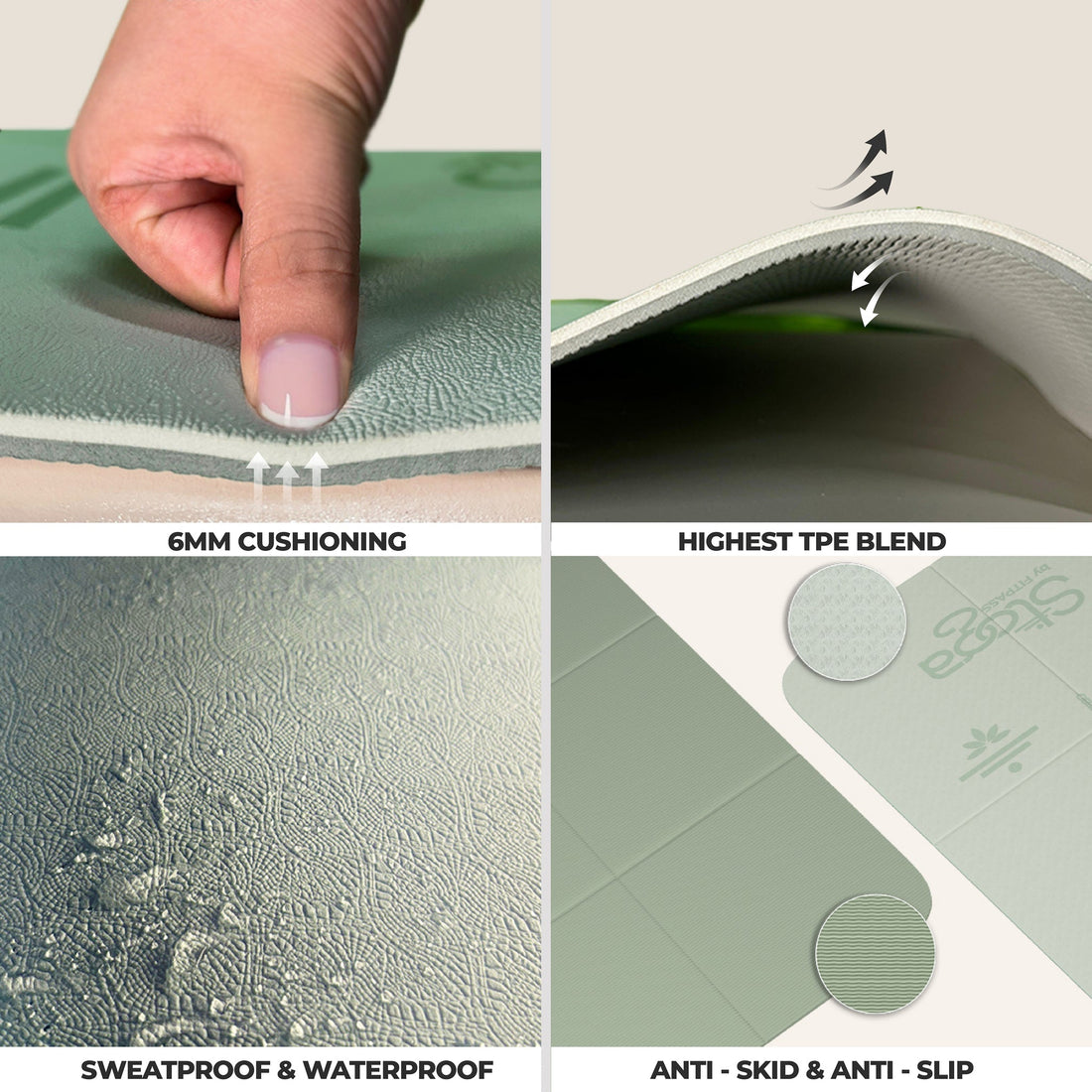 Origami Foldable Yoga Mat