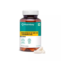 Pharmeasy Coenzyme Q10 (Coq10) 200mg With Piperine - For Heart Health Bottle Of 60 Capsules