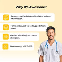 Pharmeasy Coenzyme Q10 (Coq10) 200mg With Piperine - For Heart Health Bottle Of 60 Capsules